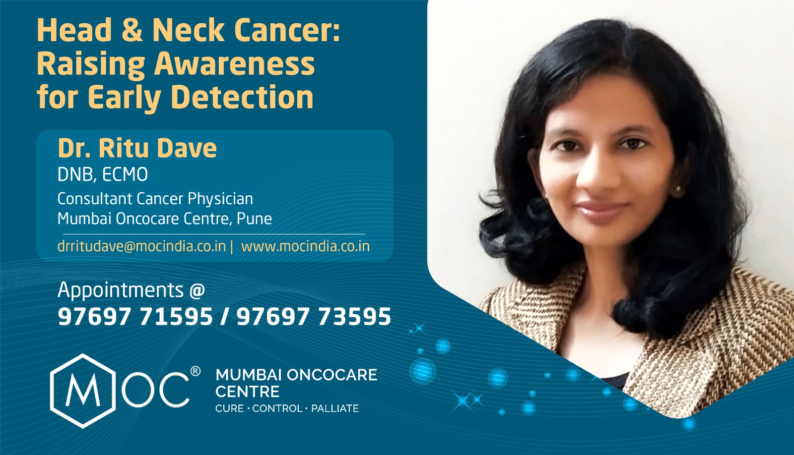 Head & Neck Cancer: Raising Awareness for Early Detection | Dr Ritu Dave | Cancer Physician | MOC Pune
