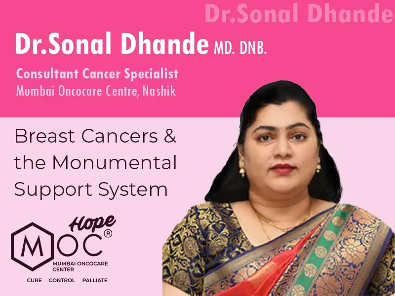 Breast Cancers and Monumental Support System | Dr. Sonal Dhande | Cancer Specialist | Hope-MOC, Nashik
